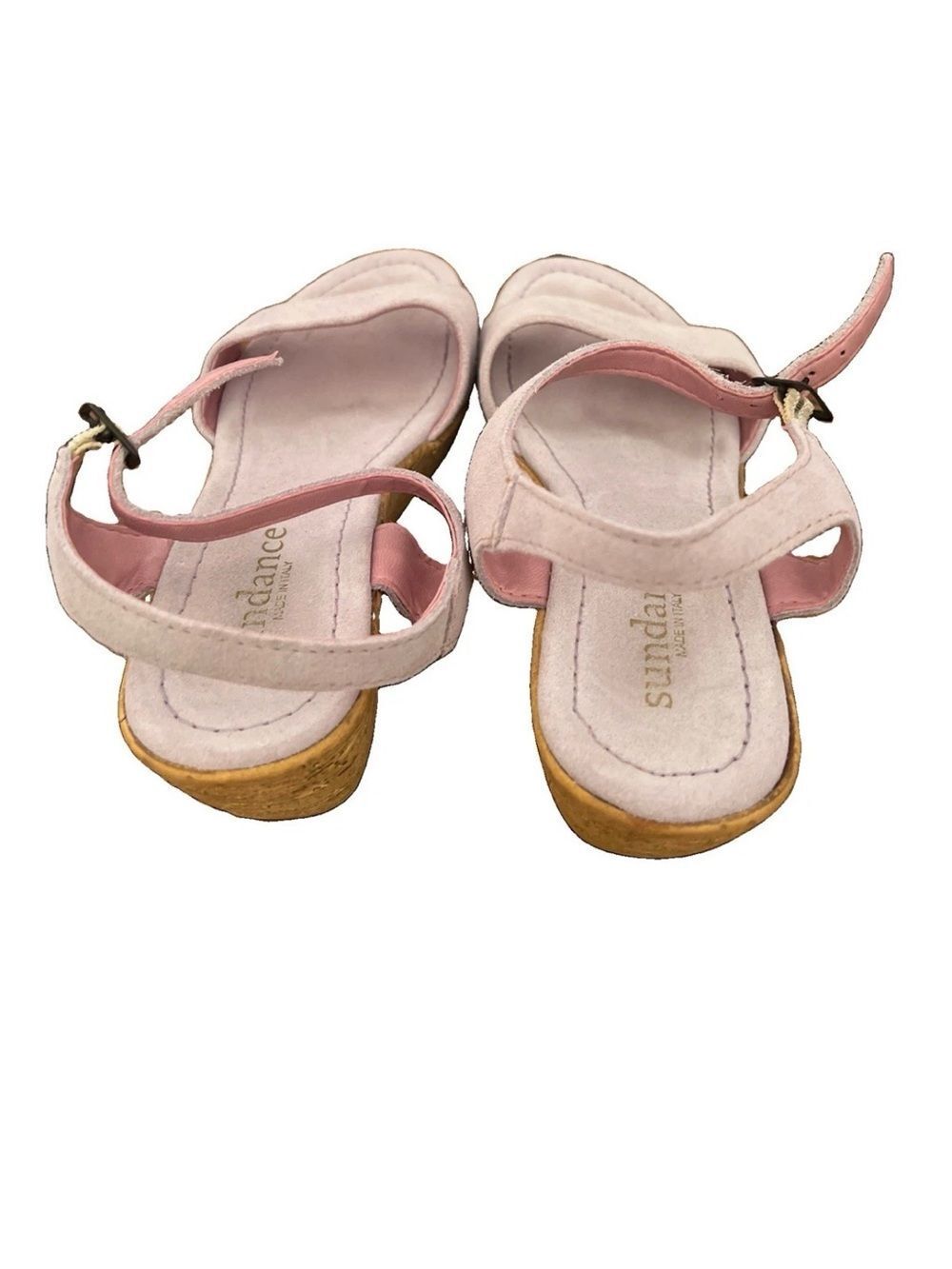 Sundance Pale lavender Suede women’s Ankle-Strap Sandals Sz.38 - Picture 3 of 4